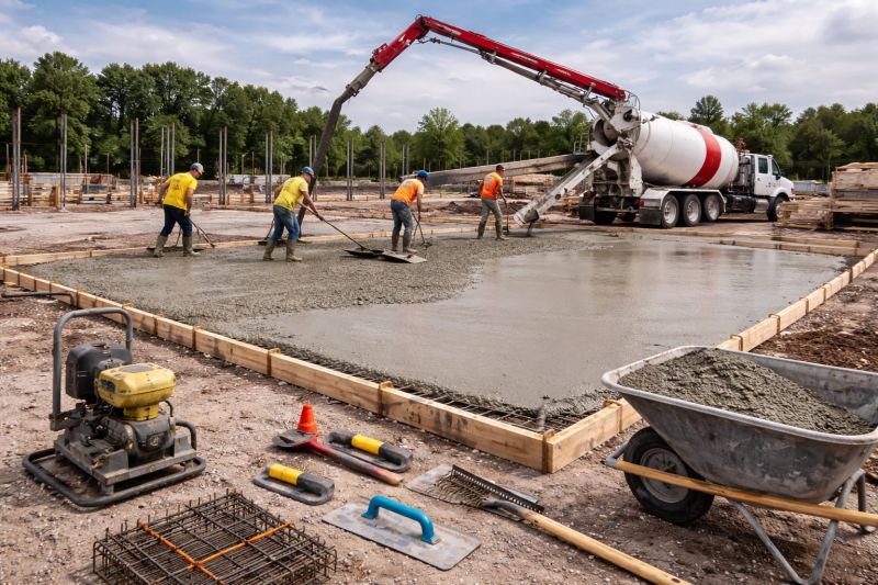 Commercial Slab Installation in Grand Rapids, MI