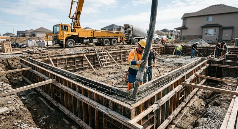 Concrete Foundation Pouring in Fredericksburg, VA